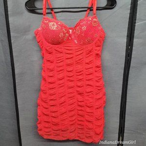 Red Sheer Lingerie dress